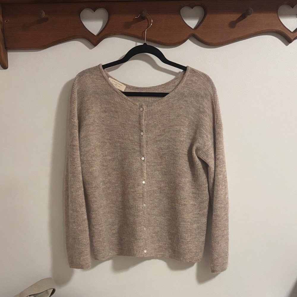 Sézane Gaspard Cardigan - Light Beige